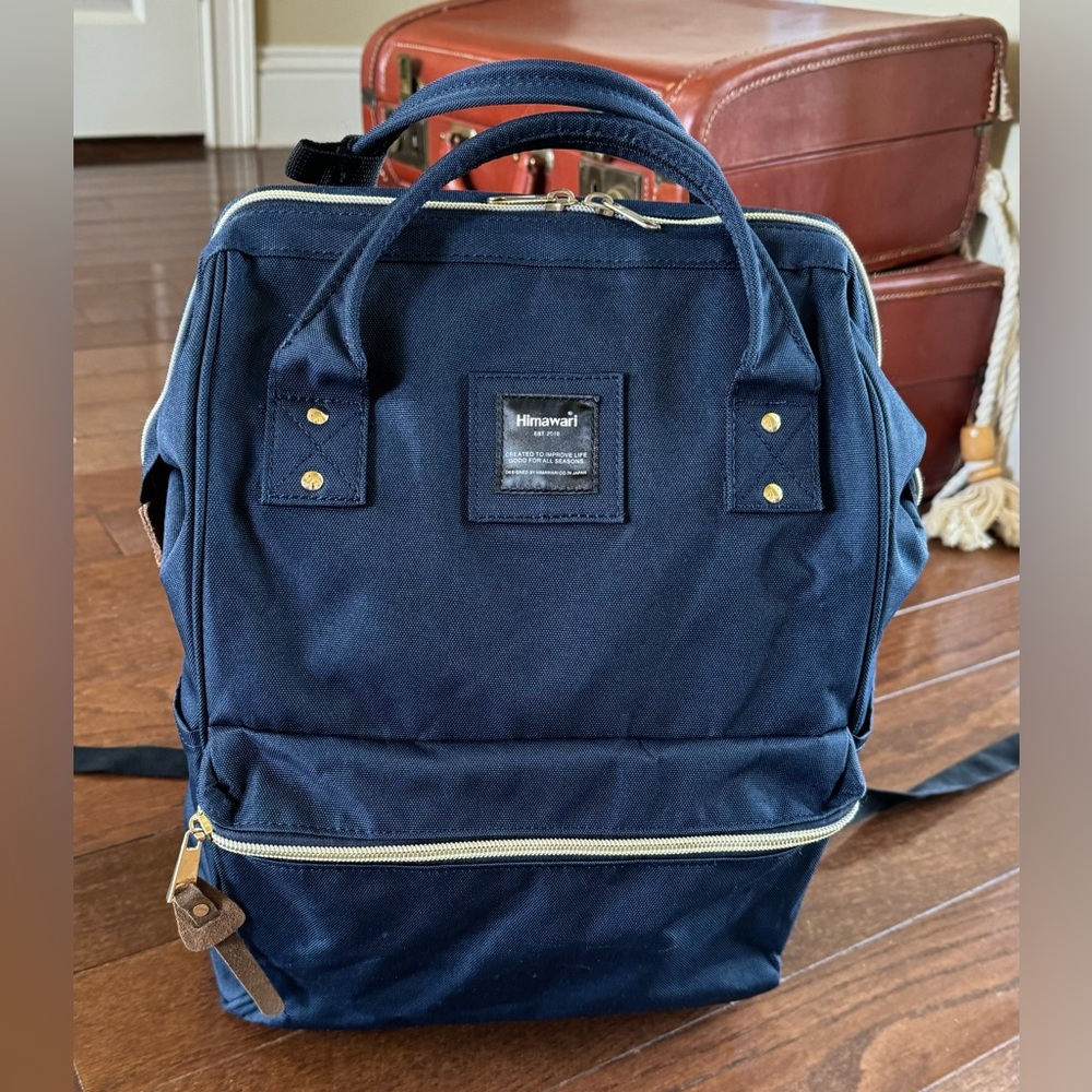 Himawari Japanese Navy canvas all season backpack